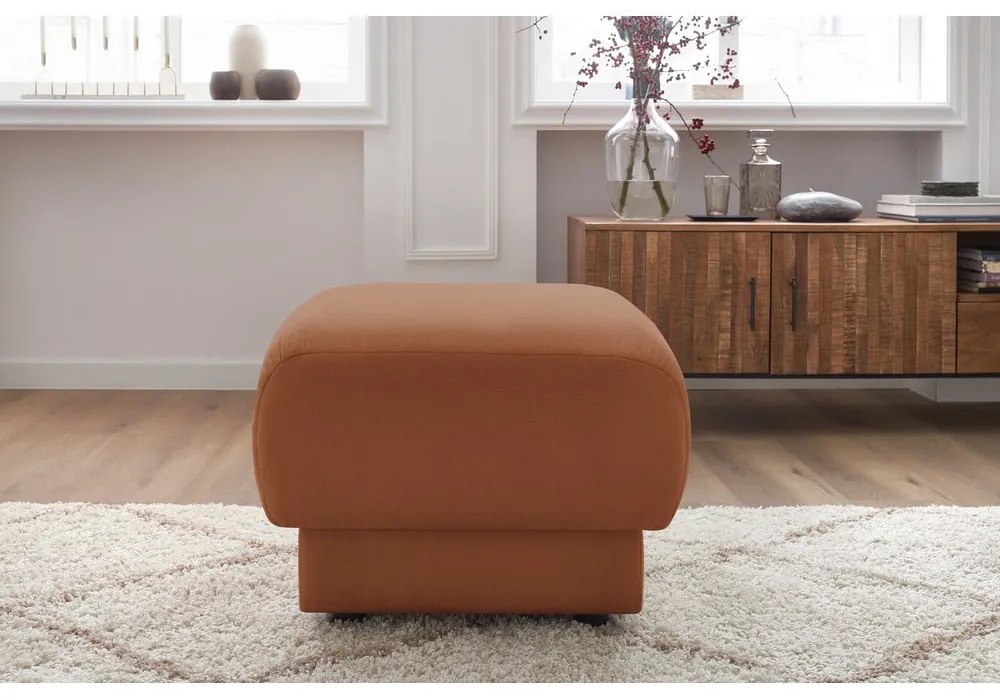 Pouf arancione Bourbon - Bobochic Paris