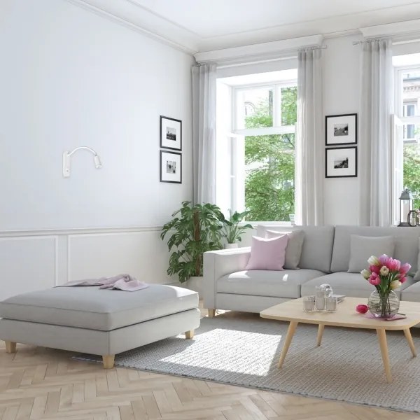 Lampada da parete flessibile a LED con USB BASE LED/8W+LED/2W/230V bianca