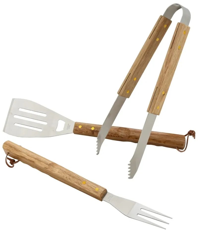 Set di 3 utensili per grigliare Wood - Cattara