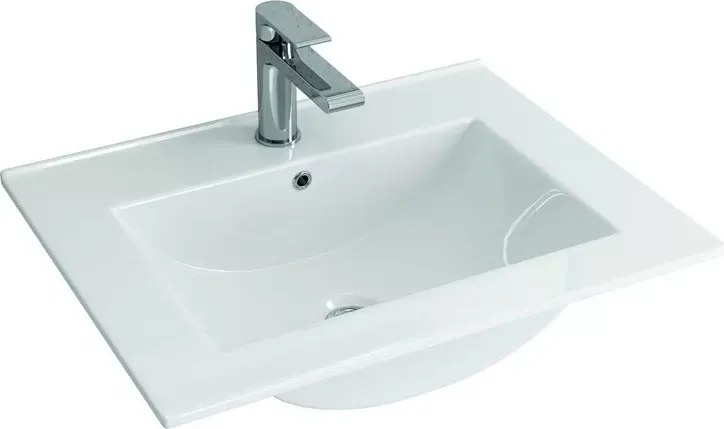 Mobile bagno sospeso 60 cm con lavabo integrato e 2 cassetti TOD-60L - KAMALU