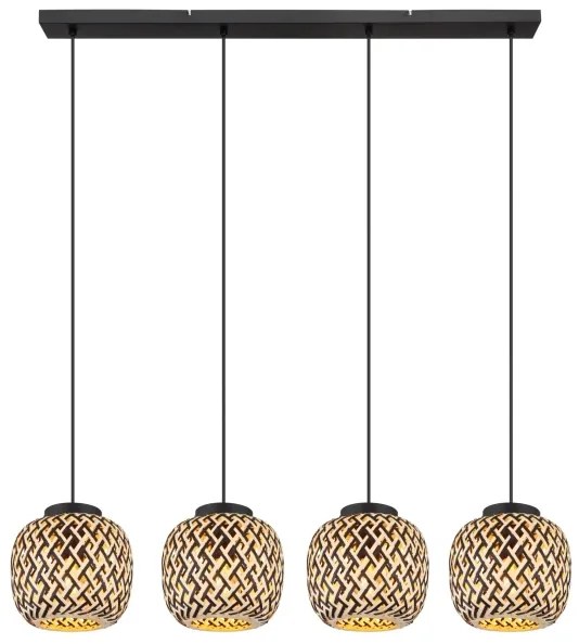 Globo 15766-4H - Lampadario a sospensione con filo COLLY 4xE27/15W/230V