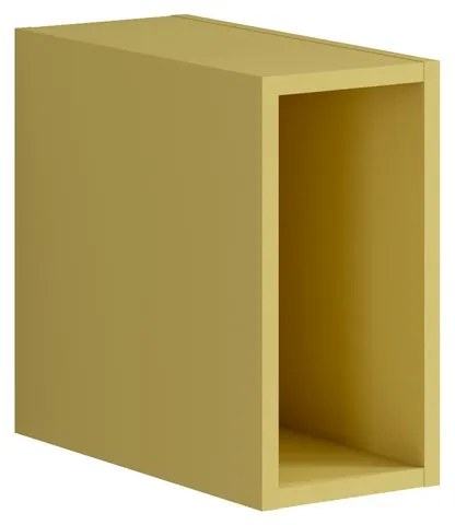 Struttura pensile da bagno Pixel laccato opaco giallo sole L 20 x H 40 x P 45.5 cm