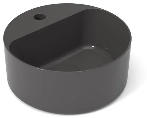 Lavabo da appoggio tondo in ceramica multicolore