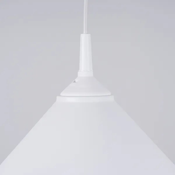 Sollux SL.1325 - Lampadario a sospensione con filo ZUMA 1xE27/15W/230V diametro 30 cm bianco