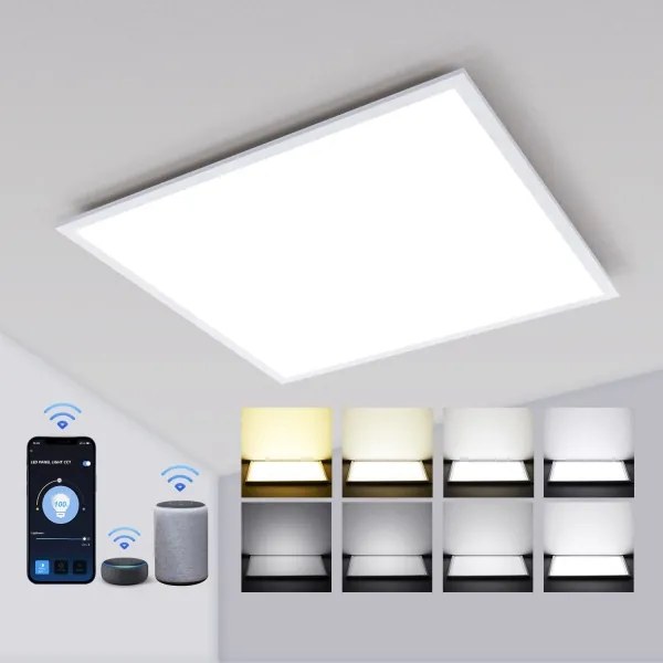 Aigostar - LED RGBW Pannello dimmerabile fisso MESH LED/36W/230V 60x60 cm