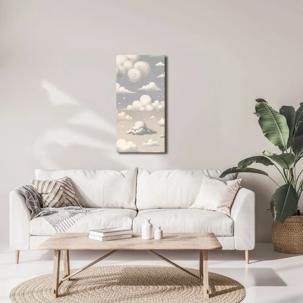 Quadro su tela – Nuvolette pastello