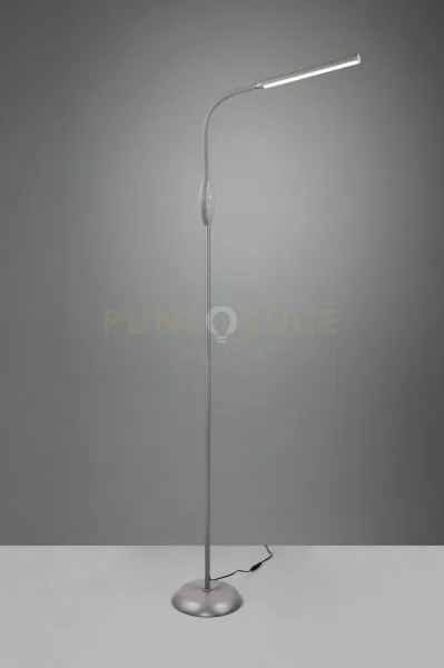 Toro piantana led 5w 700lm, 3000+4000+5000k grigia flessibile touch...