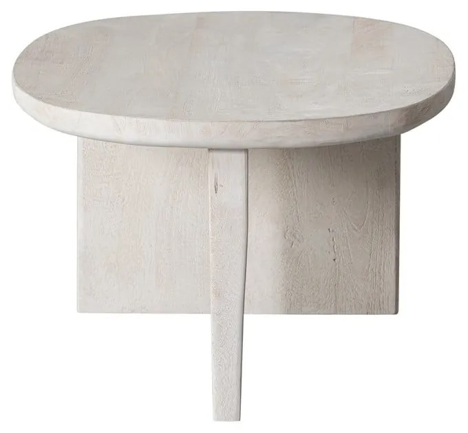 Tavolino da salotto di colore naturale in mango massiccio 110x60 cm Seam – WOOOD