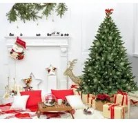 Albero di Natale Stoccolma, Albero artificiale extra folto, Albero effetto reale in PVC con Pigne incluse, 756 rami, Altezza cm 180