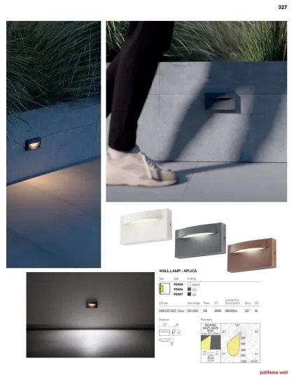 Redo 90426 - Applique a LED da esterno POLIFEMO LED/8W/230V IP65 antracite