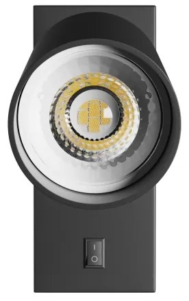 Faretto da parete SQUALLA VARIOSA 1xGU10/10W/230V nero
