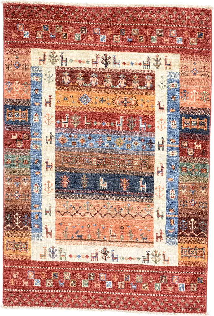 Samarkand Tappeto 130x90 (Pakistan) Annodato A Mano
