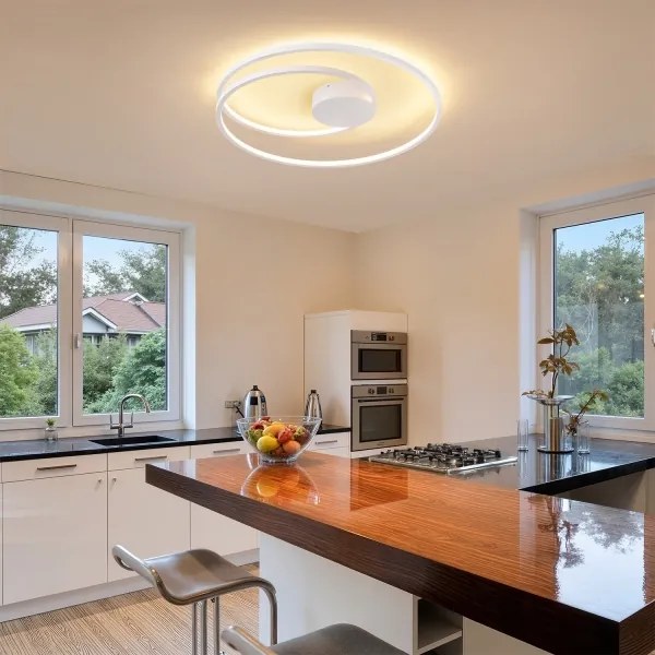 Brilagi- Lampada da soffitto LED dimmerabile TWISTER LED/75W/230V Ø 70 cm bianco + telecomando