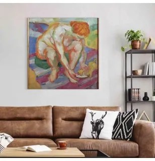 Quadro - Nude with cat (Franz Marc) Standard 40x40