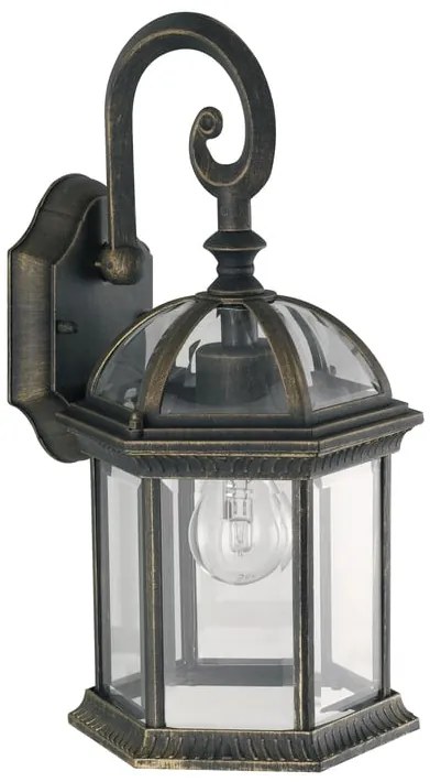 Lampione da giardino, Gaeta H 39 cm, nero, IP23 INTEC