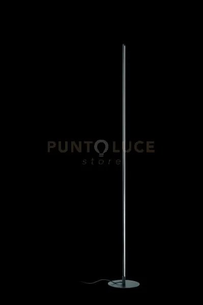 Piantana genius a led 3000k 1320lm 27w nero base d.25cm h.165cm dim...