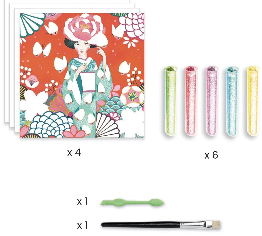 Gioco d'arte con brillantini - un sogno di bellezza