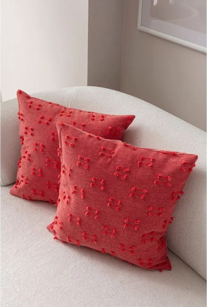 Federe decorative in set 2 pz 43x43 cm Tuffet – Mioli Decor