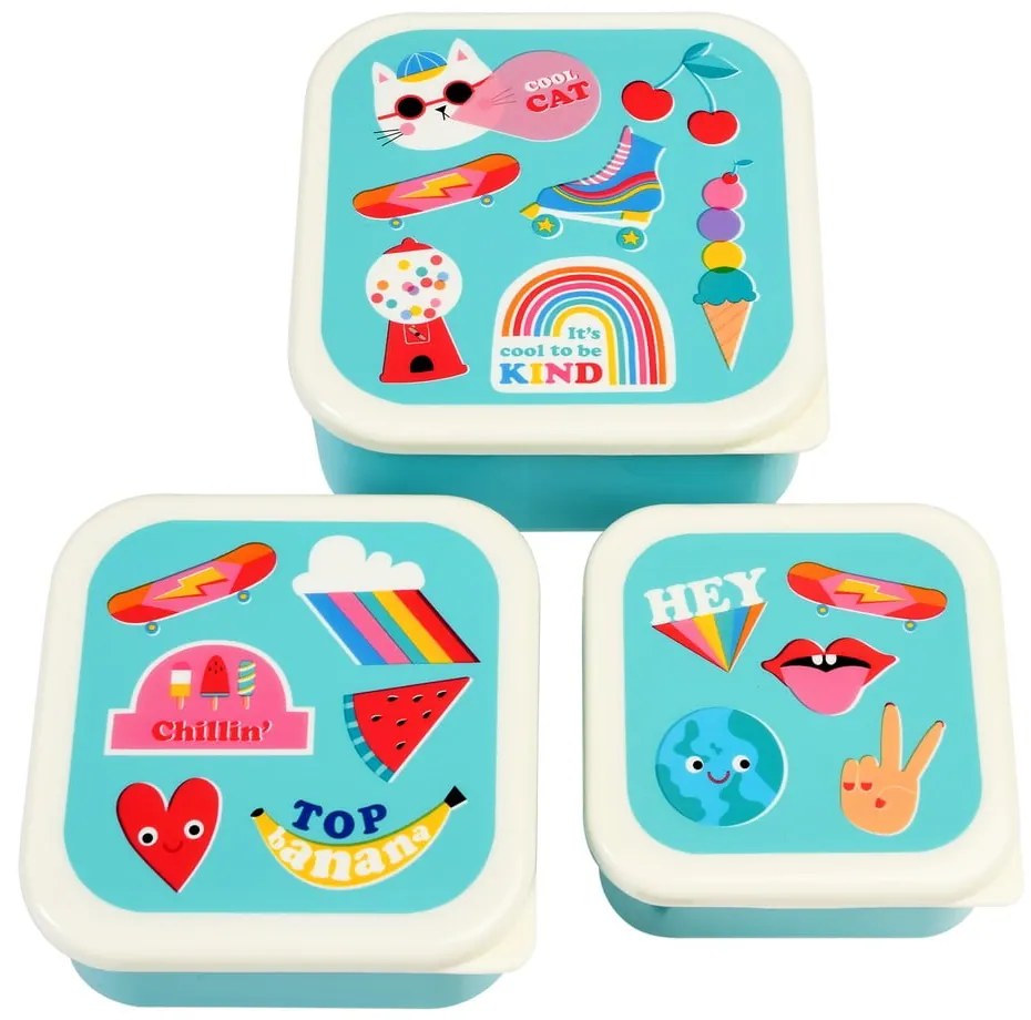 Portapranzo per bambini turchesi 3 pz Top Banana – Rex London