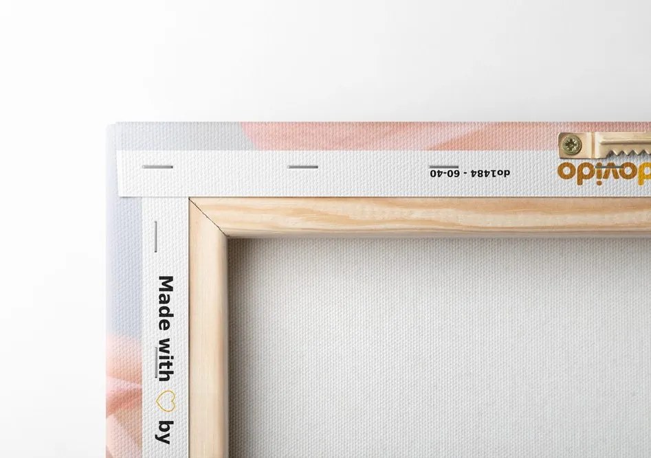 Quadro su tela – Rose in tonalità pesca
