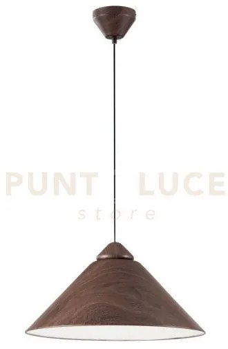 Lampadario a sospensione bigbang marrone e bianca 1 luce attacco e2...