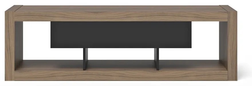 Tavolo TV marrone-nero in noce 175x52 cm Nara - TemaHome