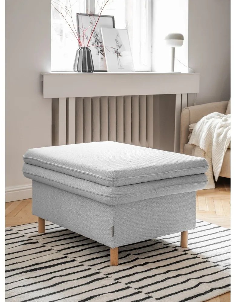 Poggiapiedi grigio chiaro Simon - Miuform