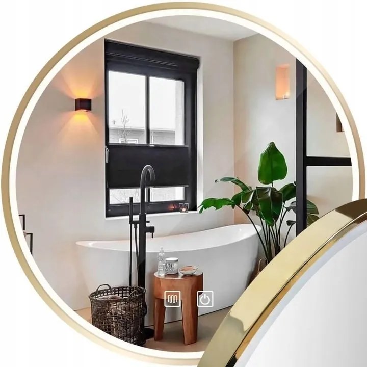 Specchio LED 70cm MMJ Gold