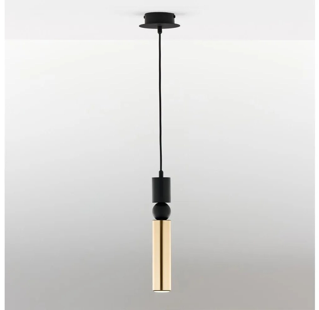 Jupiter 2006 - Lampadario a sospensione con filo ALAS 1xGU10/10W/230V oro/nero