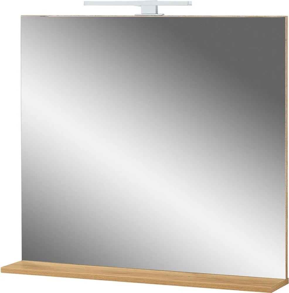 Specchio da parete con illuminazione/con ripiano 76x75 cm Menen – Germania