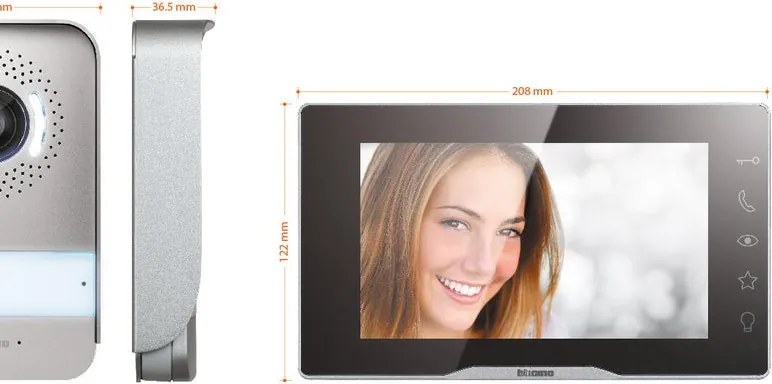 Videocitofono con filo BTICINO 2 fili LCD 7"