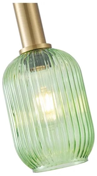 Lampadario a sospensione con filo 1xE27/15W/230V verde 13 cm