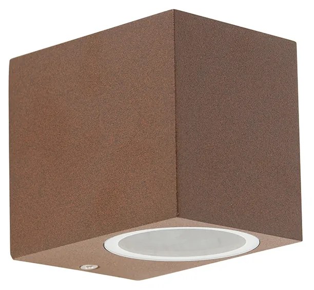 Lampada da parete industriale marrone ruggine IP44 - Baleno