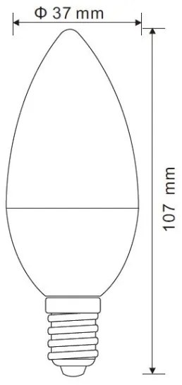 Lampadina LED dimmerabile E14/5W/230V 3000K - Globo 10560DK