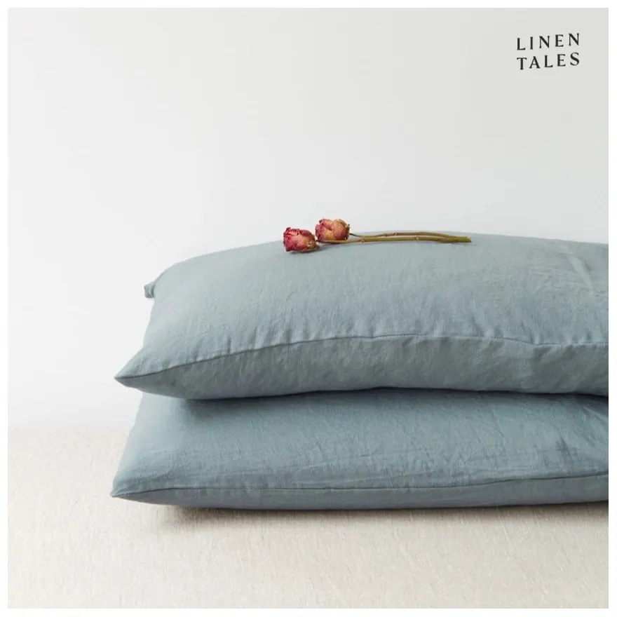 federa 40x40 cm Blue Fog - Linen Tales