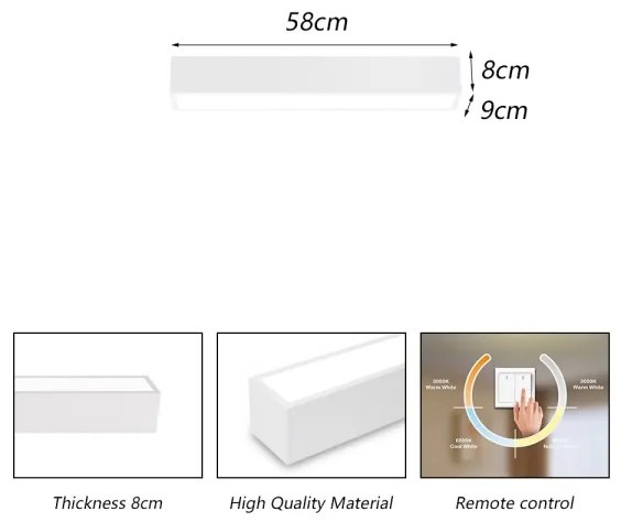 Immax NEO 07257L - Lampada LED dimmerabile LUNGO 20W/230V Wi-Fi Tuya bianco + DO