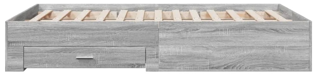 Giroletto cassetti grigio sonoma 120x200 cm legno multistrato