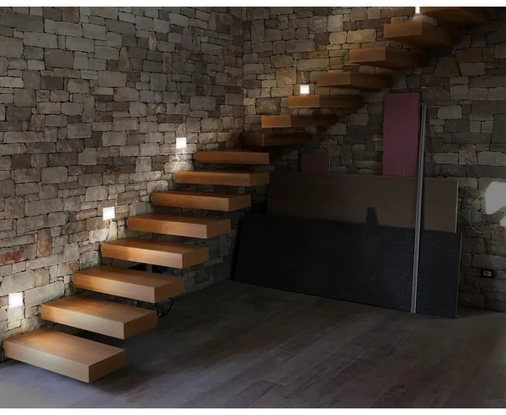 Segnapasso LED Bianco 4W per Scatola 503 - Antiabbagliamento Colore Bianco Caldo 2.700K