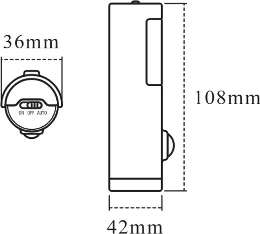Osram - Lampada orientativa con sensore NIGHTLUX LED/0,35W/3xAAA IP54