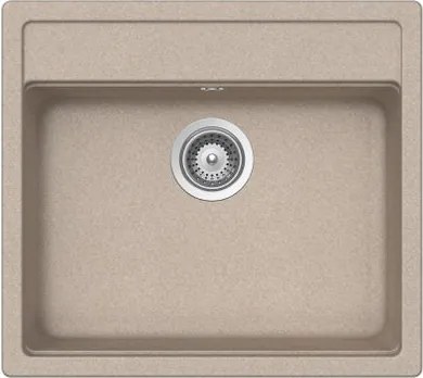 Lavello sopratop 1 vasca in quarzo avena SCHOCK Nemo N100 CRISTALITE® L 49 x L 55.2 cm
