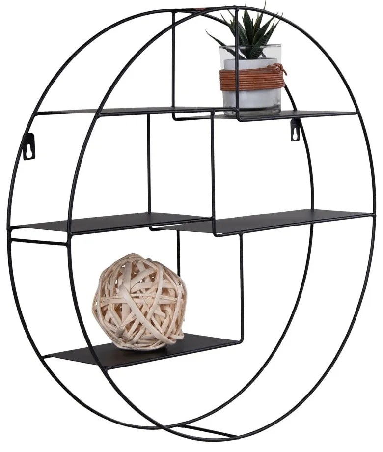 Scaffale metallico a castello nero Genk - House Nordic