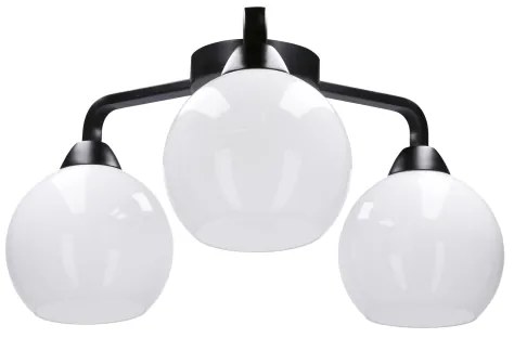 Lampadario a plafone CALDERA 3xE27/60W/230V nero