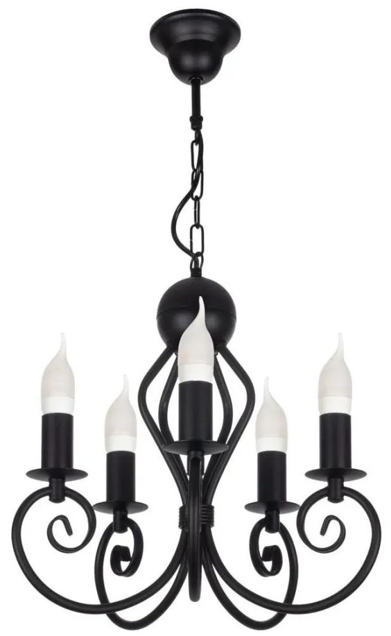 Lampadario a sospensione con catena VINCENT 5xE14/40W/230V