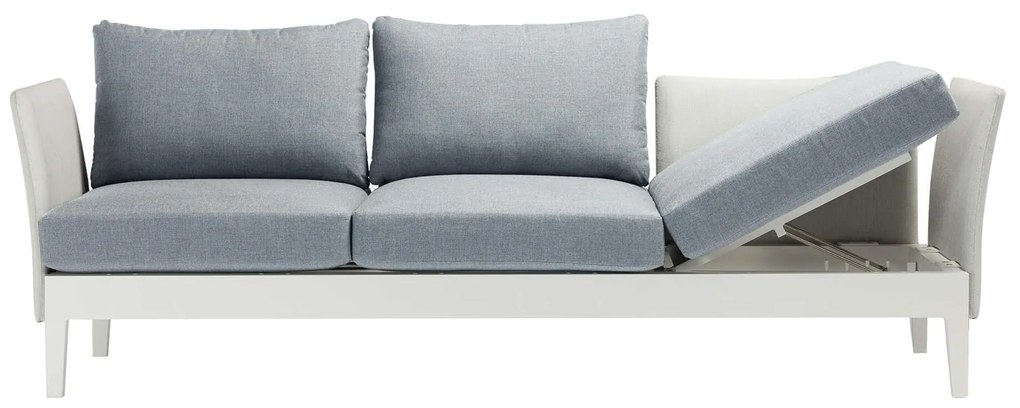 OPUS - salotto da giardino 5 posti in alluminio completo di cuscini