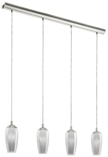 Eglo GA00040801 - Paralume di ricambio per lampadario FARSALA G9 grigio