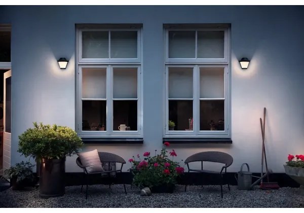 Philips Massive 17389/30/PN - Applique da esterno 1xE27/42W/230V IP44