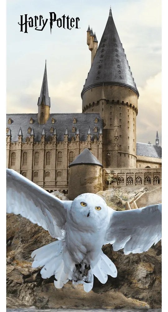 Asciugamano per bambini in cotone 70x140 cm Harry Potter "Hedwig" – Jerry Fabrics