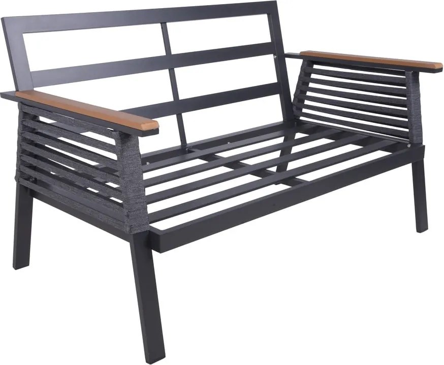 Set di mobili da giardino grigio scuro in alluminio per 4 persone Denia – Garden Pleasure