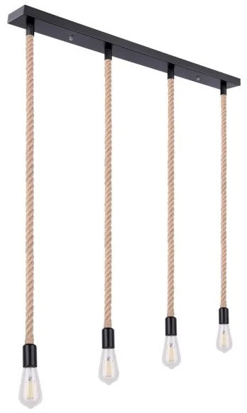 Globo 69029-4H - Lampadario a sospensione con filo ULLEU 4xE27/60W/230V