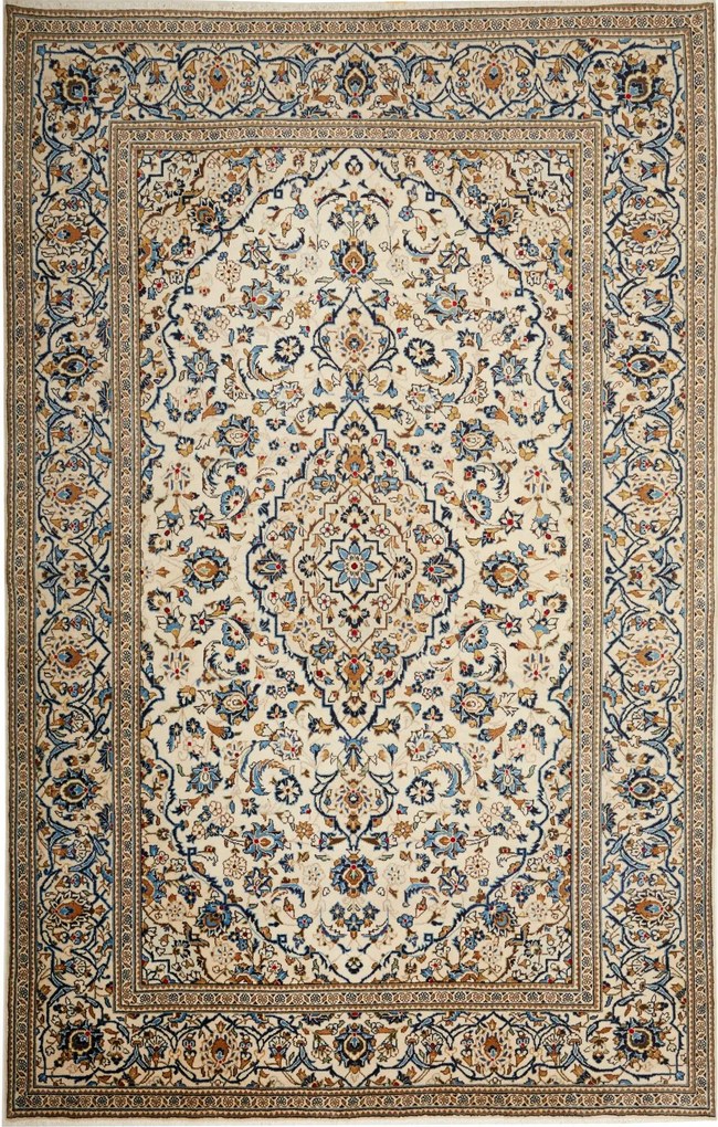 Kashan Tappeto persiano 200x310 Beige (Iran) Annodato A Mano